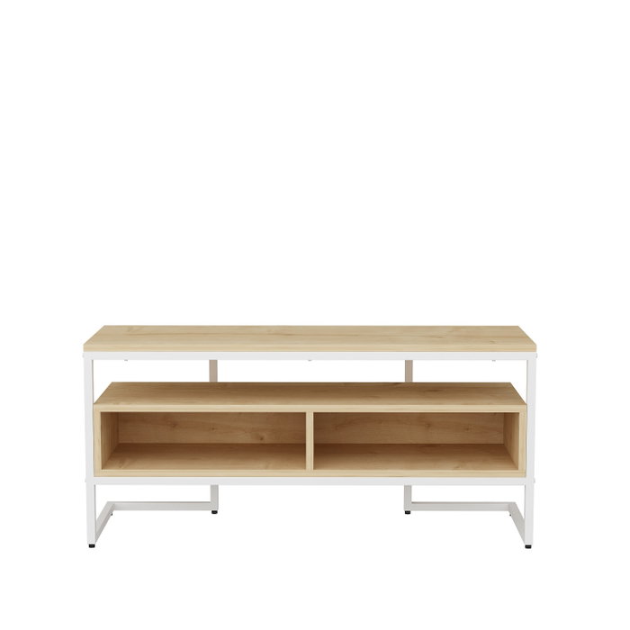 Hanah Home Merrion Soporte de TV Blanco y Roble